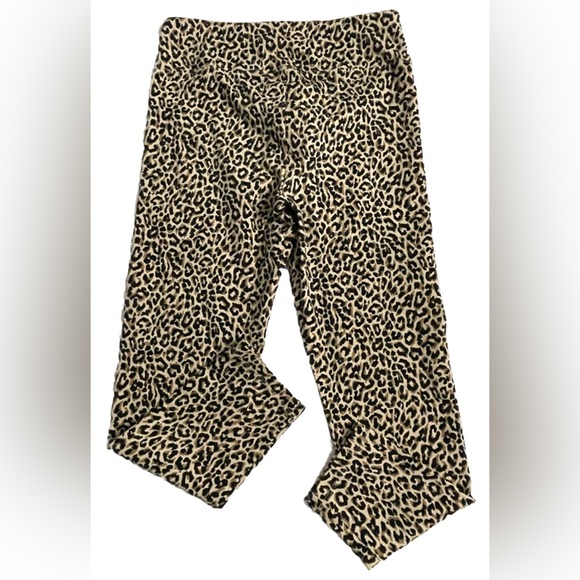 J.Crew Women’s Small Leopard Print Stretch Leggings Tan Black Animal Print - Picture 9 of 10